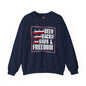 Beer Bacon Guns and Freedom Crewneck Sweatshirt The Devil's Pickle