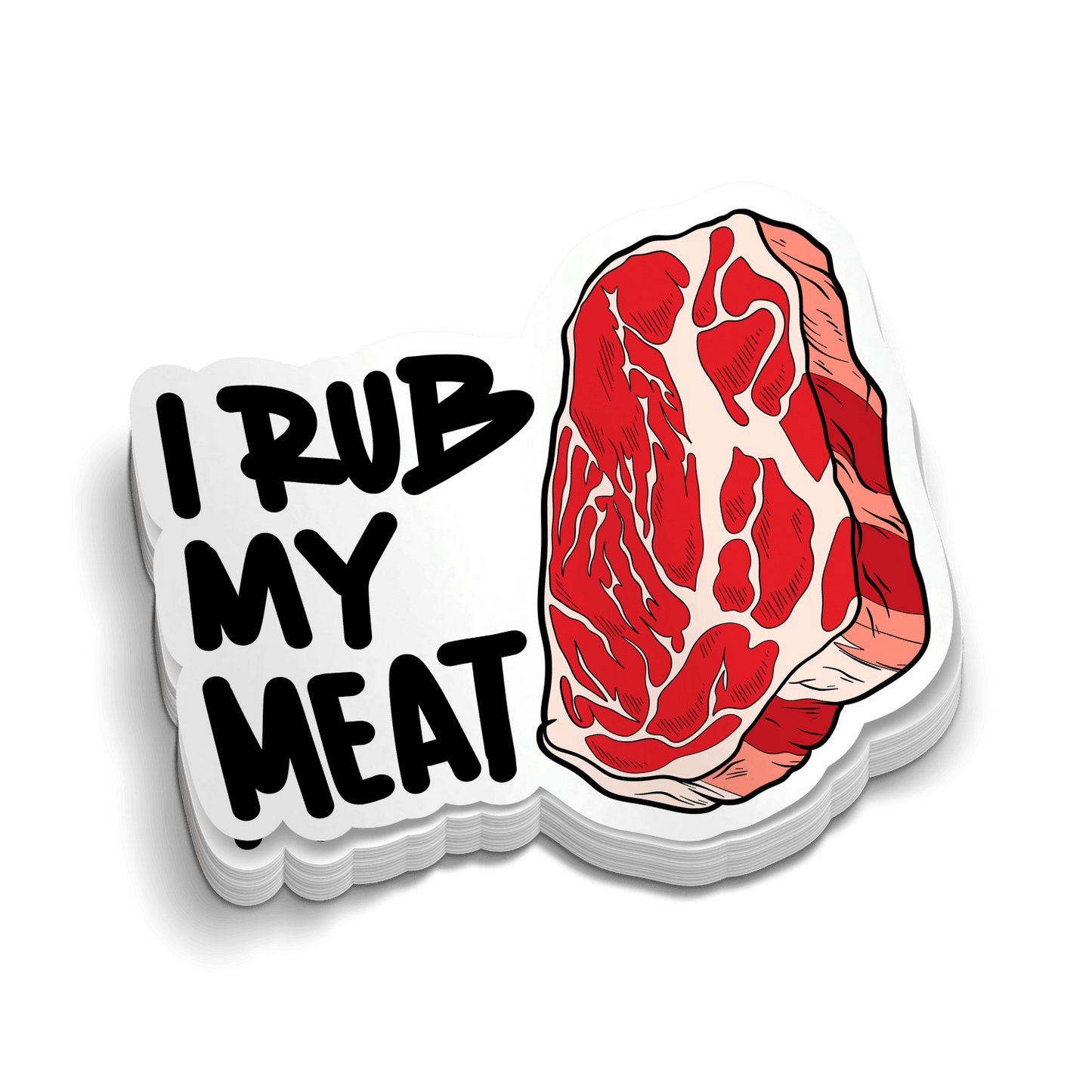 Rub Meat - Hard Hat Decal Armed American Supply