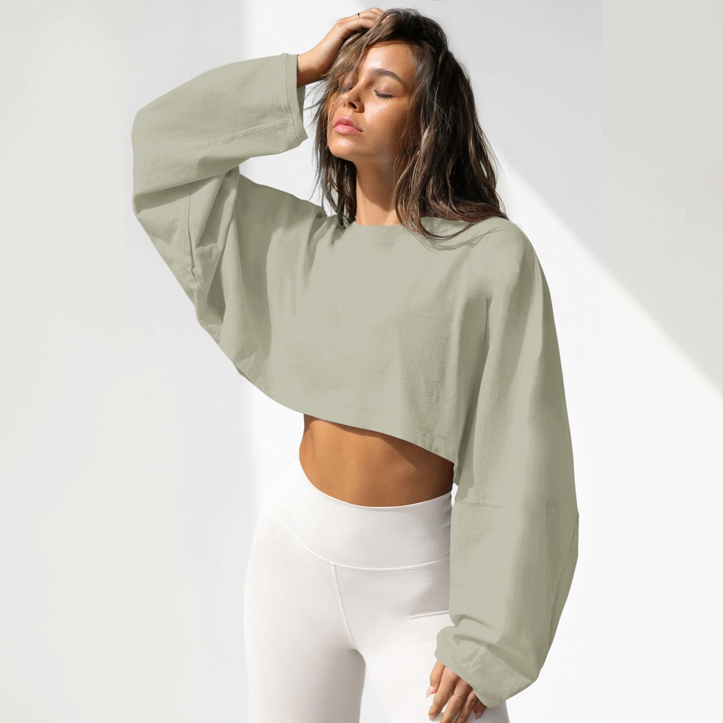Active Comfort Long Sleeved Sweatshirt Crop Top Country in My Heart