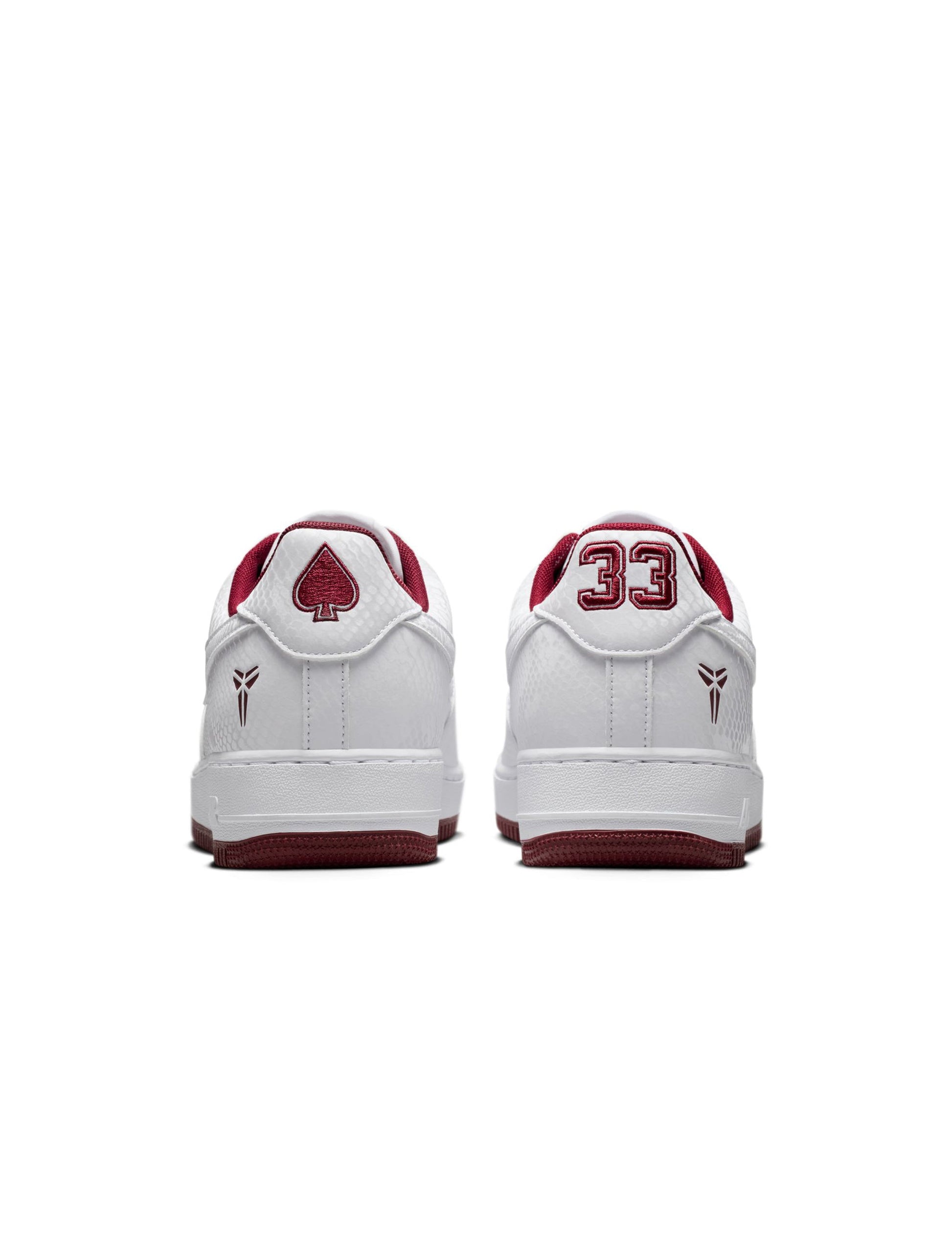 Nike Mens Kobe Air Force 1 Low - White/Team Red Denim Exchange