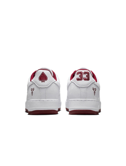Nike Mens Kobe Air Force 1 Low - White/Team Red Denim Exchange