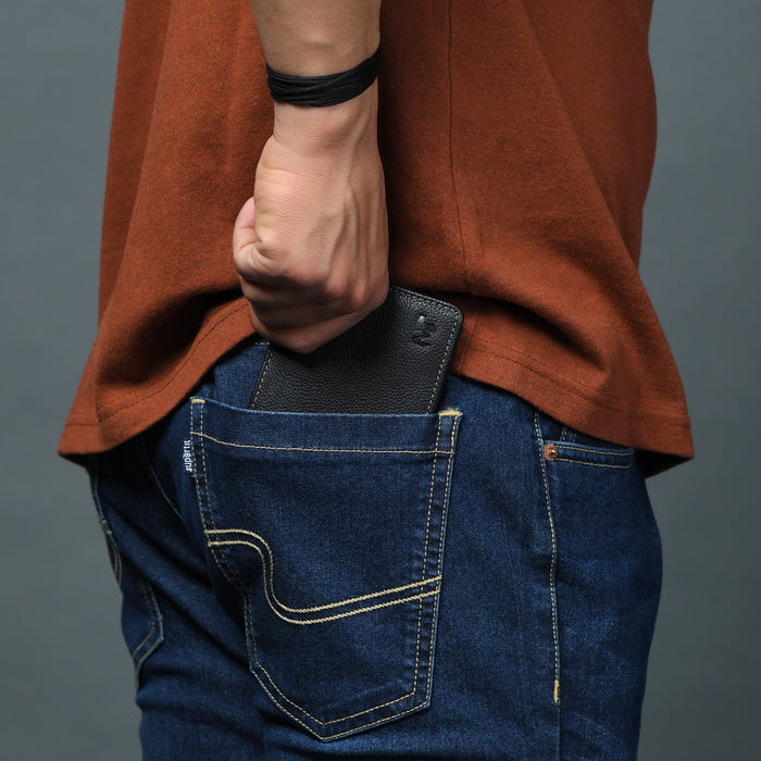 Classic Black Leather Wallet Classy Leather Bags
