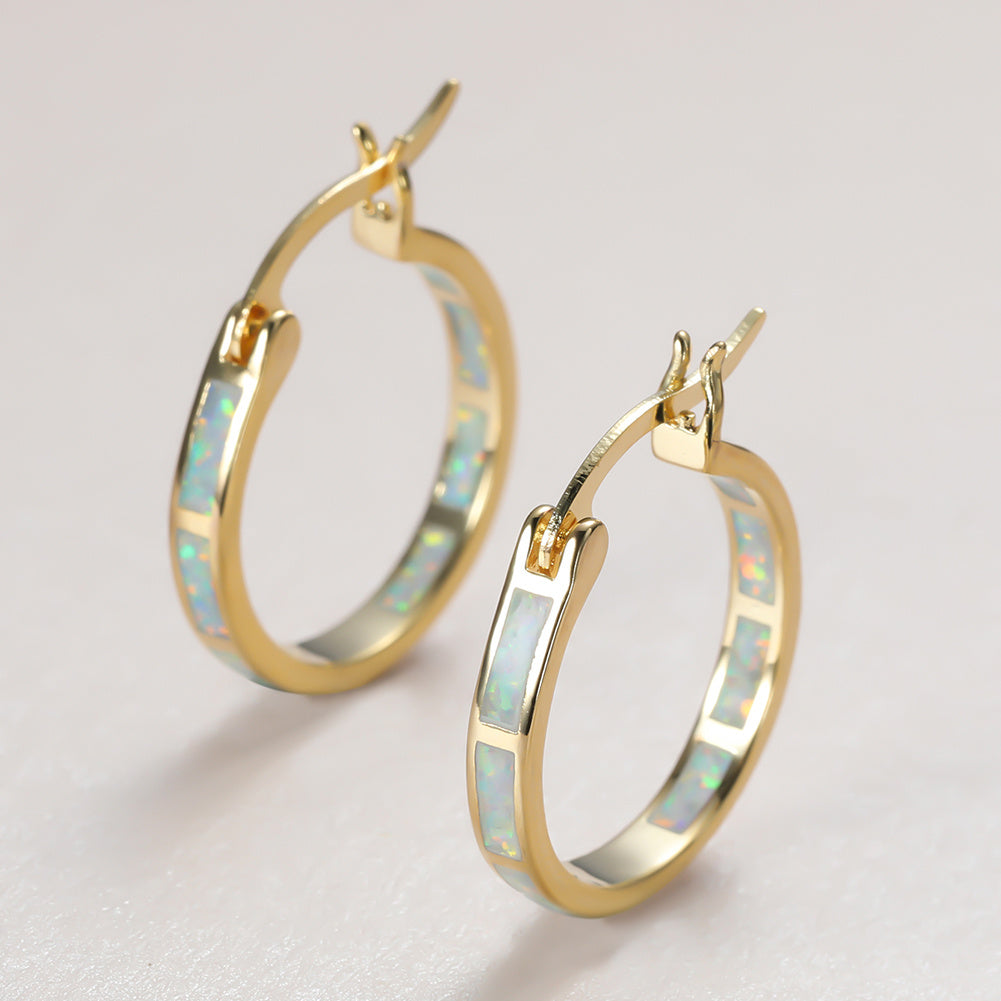 A Pair of Geometric Hoop Earrings That Are Stylish, Versatile, And Exaggerated for Women NovaCart