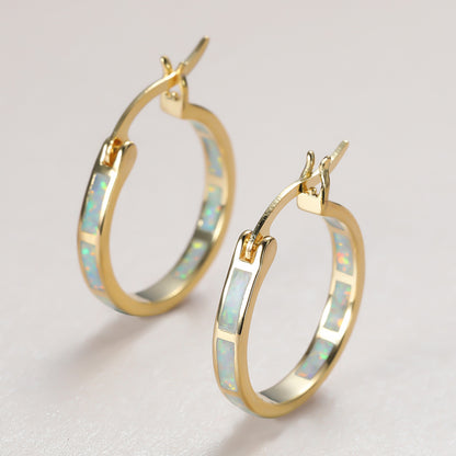 A Pair of Geometric Hoop Earrings That Are Stylish, Versatile, And Exaggerated for Women NovaCart