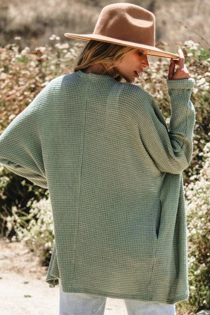 Waffle Knit Open Front Cardigan Shop Style & More | Fresh Looks, Everyday Deals & Free Shipping
