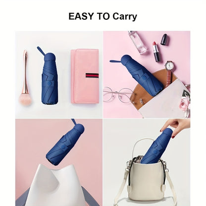 six-rib capsule umbrella, pocket umbrella NovaCart