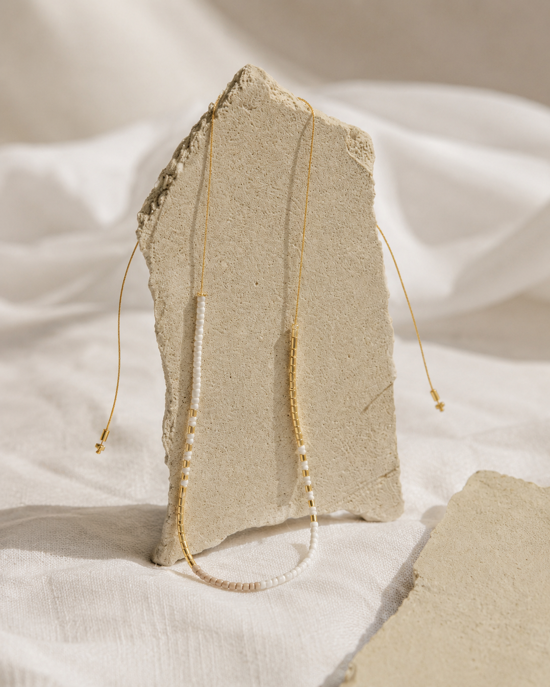 Golden Beaded Necklace Village Thrive