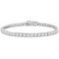 4.20 Ct Round Cut Diamond Tennis Bracelet 14K White Gold Lab-Grown 6.25 Inch