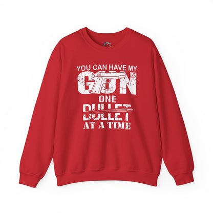 You Can Have My Gun One Bullet At A Time Crewneck Sweatshirt The Devil's Pickle