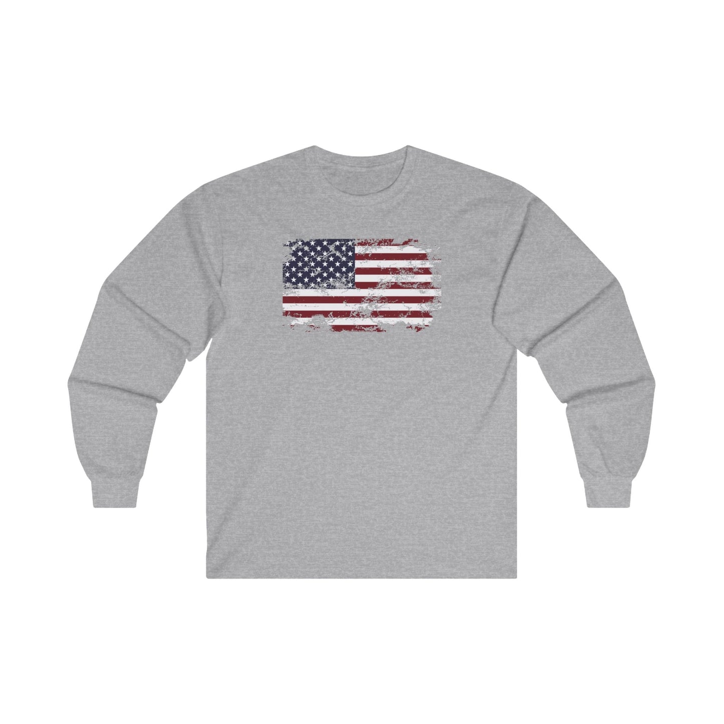 Vintage Style American Flag Long Sleeve Tee The Devil's Pickle