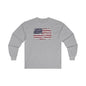 Vintage Style American Flag Long Sleeve Tee The Devil's Pickle