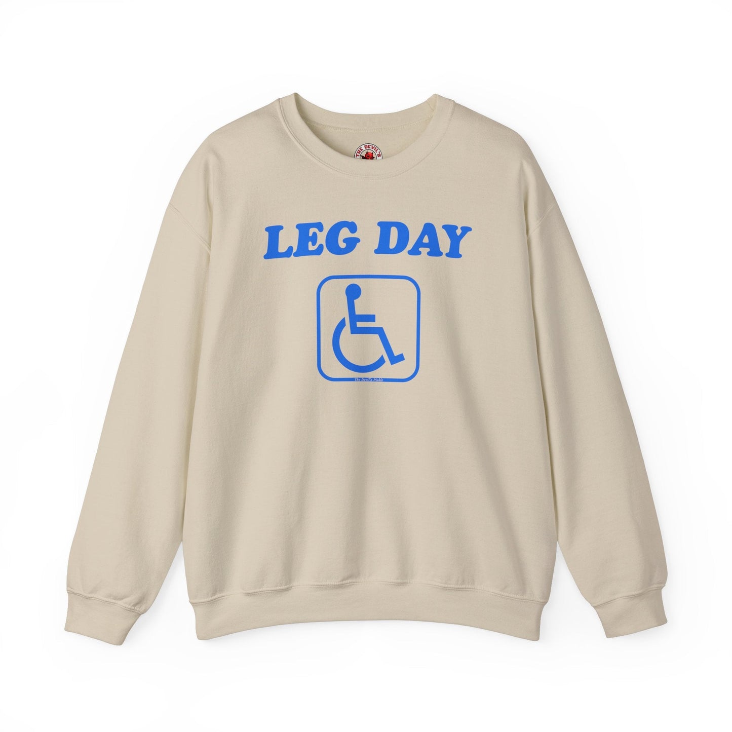 Leg Day Handicap Crewneck Sweatshirt The Devil's Pickle