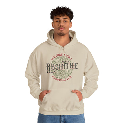Vintage Label Absinthe Hooded Sweatshirt The Devil's Pickle