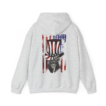 Patriotic Skull Hooded Sweatshirt The Devil's Pickle