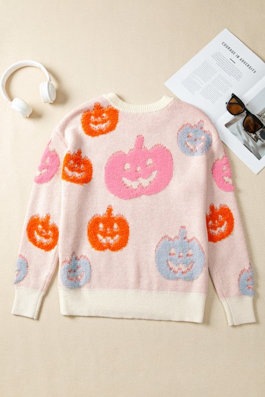 Halloween Pumpkin Crewneck Sweater Shop Style & More | Fresh Looks, Everyday Deals & Free Shipping