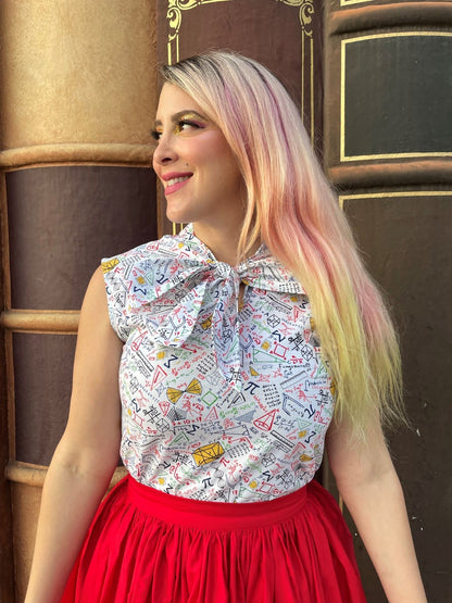 Peggy Swing Skirt in Red Retrolicious