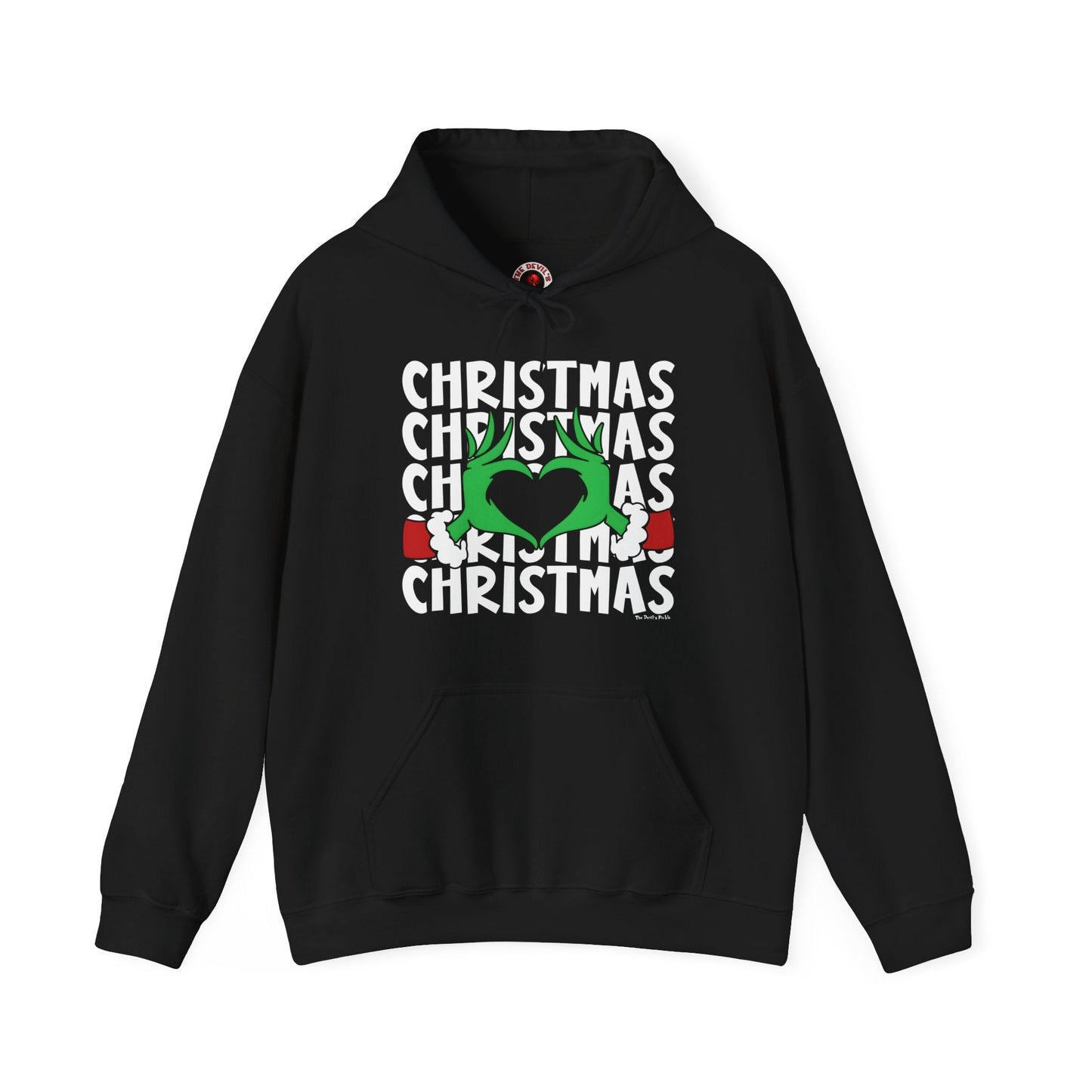 Christmas Heart Hooded Sweatshirt The Devil's Pickle