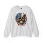 American Flag Skull Crewneck Sweatshirt
