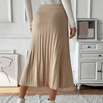 New Pure Color All-matching Slim Fit Women's Skirt Grayceful LLC