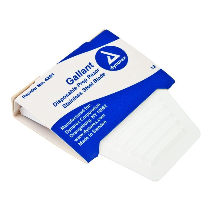 Gallant Disposable Prep Razors, Box of 50 quakekits.com