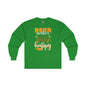 Beer Makes Me Happy Long Sleeve Tee The Devil's Pickle
