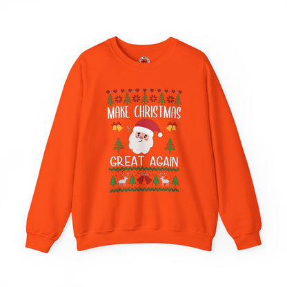 Make Christmas Great Again Crewneck Sweatshirt The Devil's Pickle
