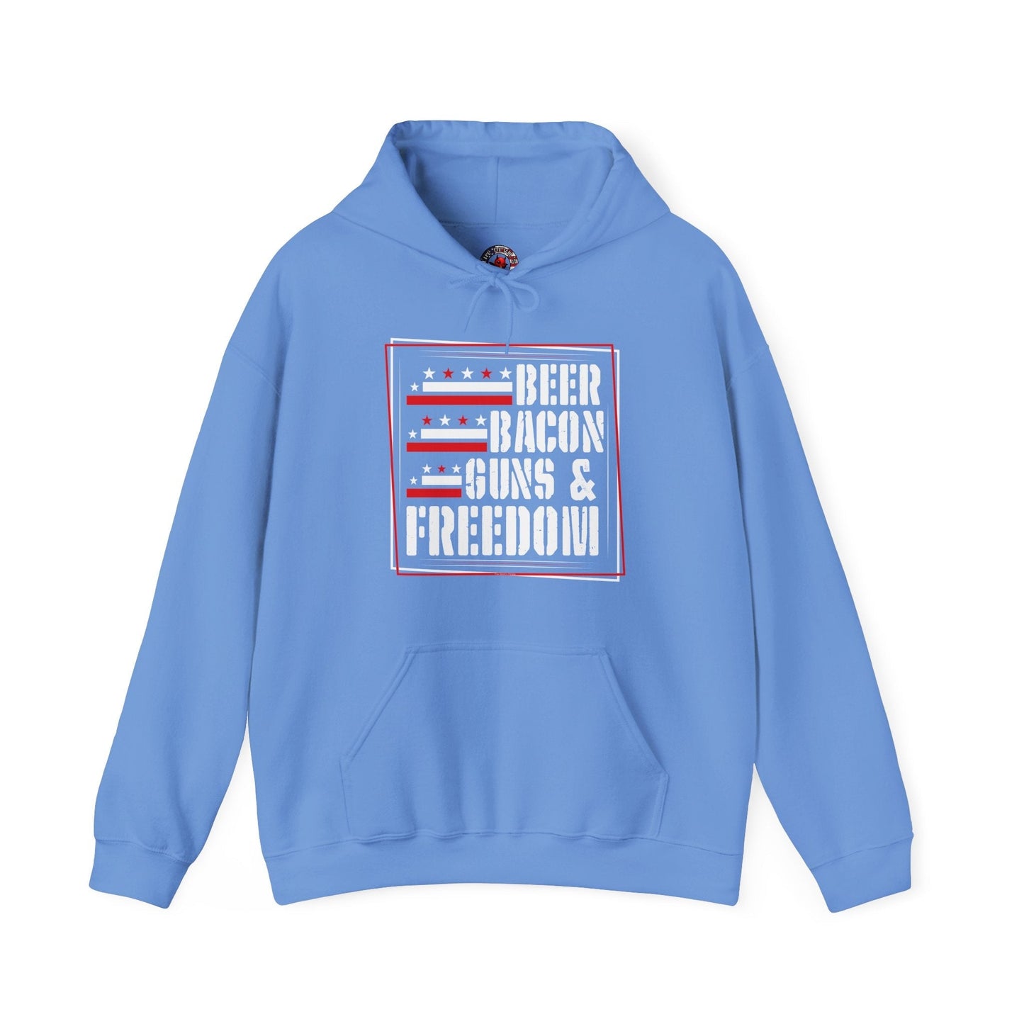 Beer Bacon Guns and Freedom Hooded Sweatshirt The Devil's Pickle