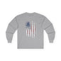 Distressed American Flag Long Sleeve Tee The Devil's Pickle