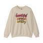 Beautiful Capable Worthy Crewneck Sweatshirt The Devil's Pickle