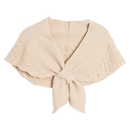 Women'S Stylish Openwork Yarn Shawl - Lightweight, Breathable Polyester, Perfect for Layering or Standalone Outfits, Machine Washable, Weekend Casual Wrap | Versatile Shawl | Stylish Knitwear, Shawls for Winter NovaCart