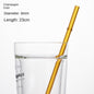 Eco-Friendly High Borosilicate Glass Straw Durable Heat-Resistant Starbucks Kids Straw 27cm Customized