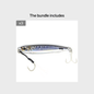 B&U Metal Cast Jig - 3D Printed Spoon Casting Jigging for Saltwater Fishing - 30G/40G/60G Artificial Bait Tackle with Enhanced Durability and Realistic Design NovaCart