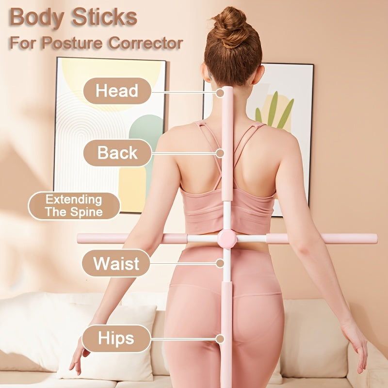 Adjustable Yoga Sticks Stretching Humpback Correction Stick Open Shoulder Beauty NovaCart