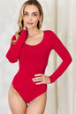 Basic Bae Full Size Round Neck Long Sleeve Bodysuit New Era Fashion LLc