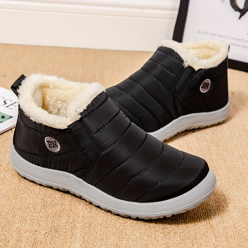 Women'S Winter Snow Boots, Warm And Plush, Short Boots, Shoes, Thickened, Flat-Soled Footwear. NovaCart