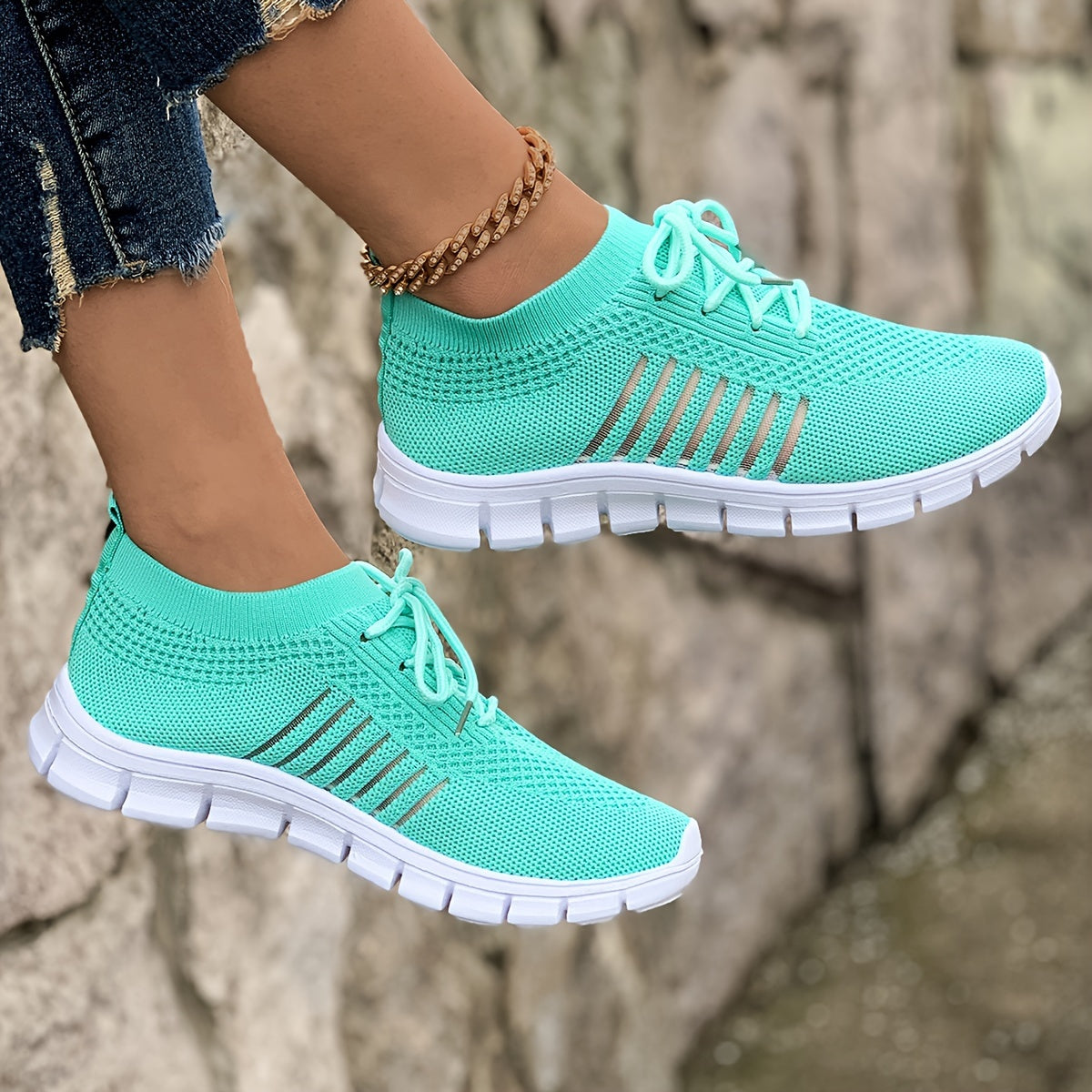 Flying Weave Casual Sneakers, Women Shoes NovaCart