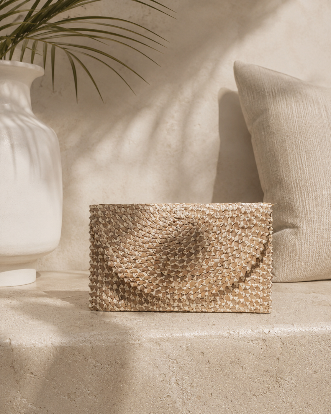 Ombre Rattan Clutch Village Thrive