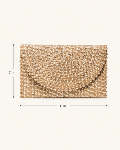 Ombre Rattan Clutch Village Thrive