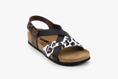Noa by LEON- Women’s Leather Sandal- Ankle Strap with Adjustable Buckle & Arch Support LEON Footwear USA