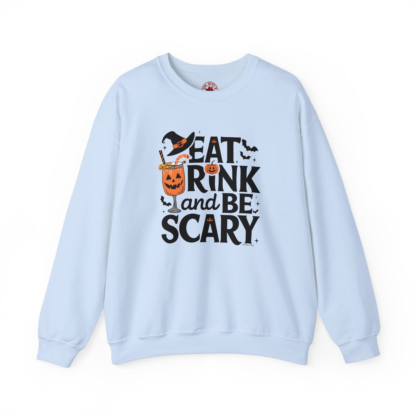 Eat Drink and Be Scary Crewneck Sweatshirt The Devil's Pickle