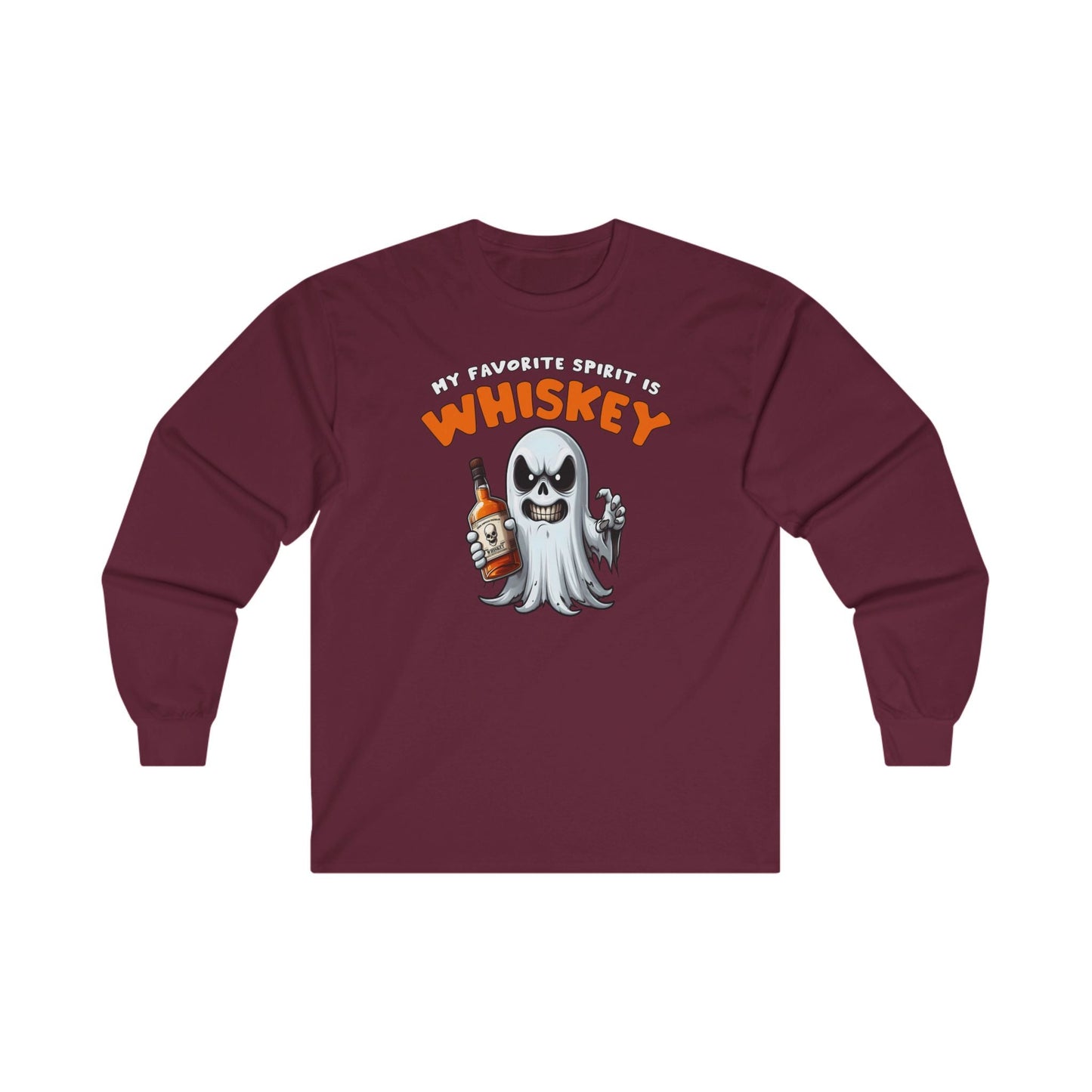 My Favorite Spirit Is Whiskey Long Sleeve Tee The Devil's Pickle
