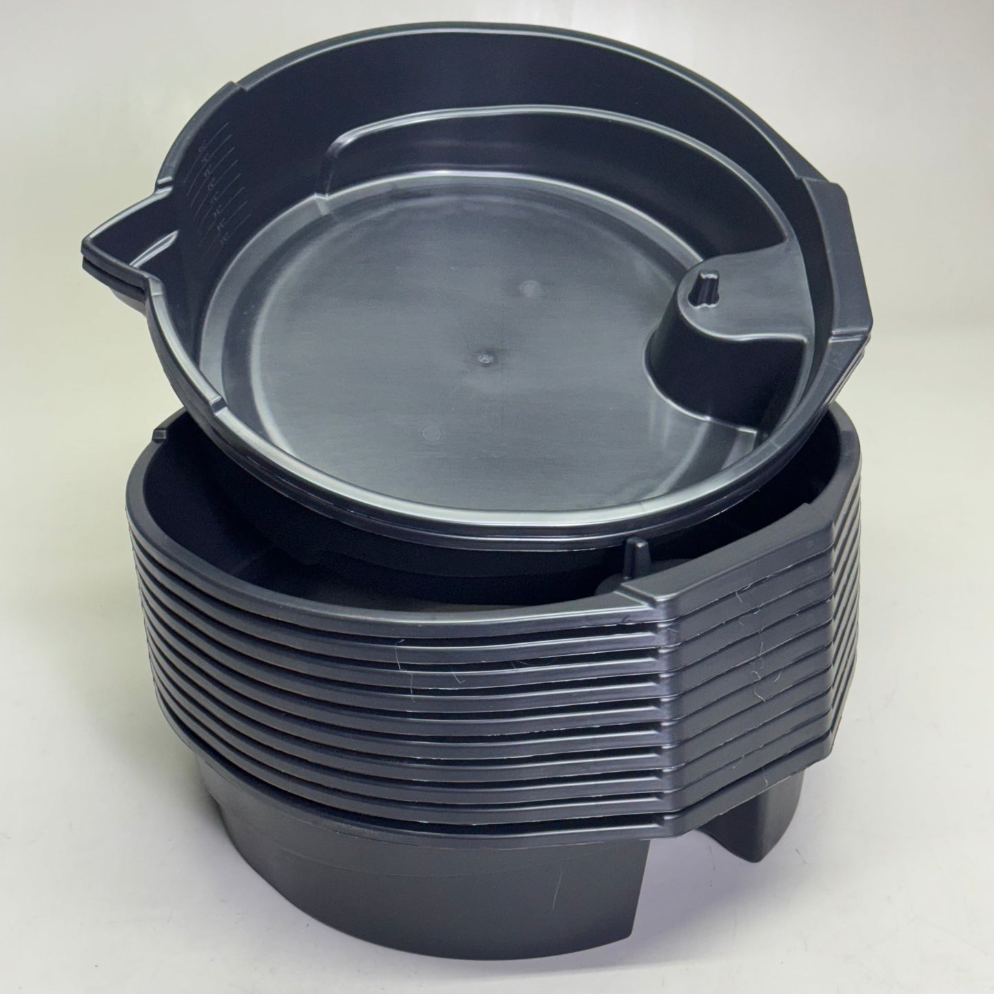 FLOTOOL (12 PACK) 8 Quart Drain Pan Sz 16.5” L x 15” W x 4” H, Black 42108MI PayWut