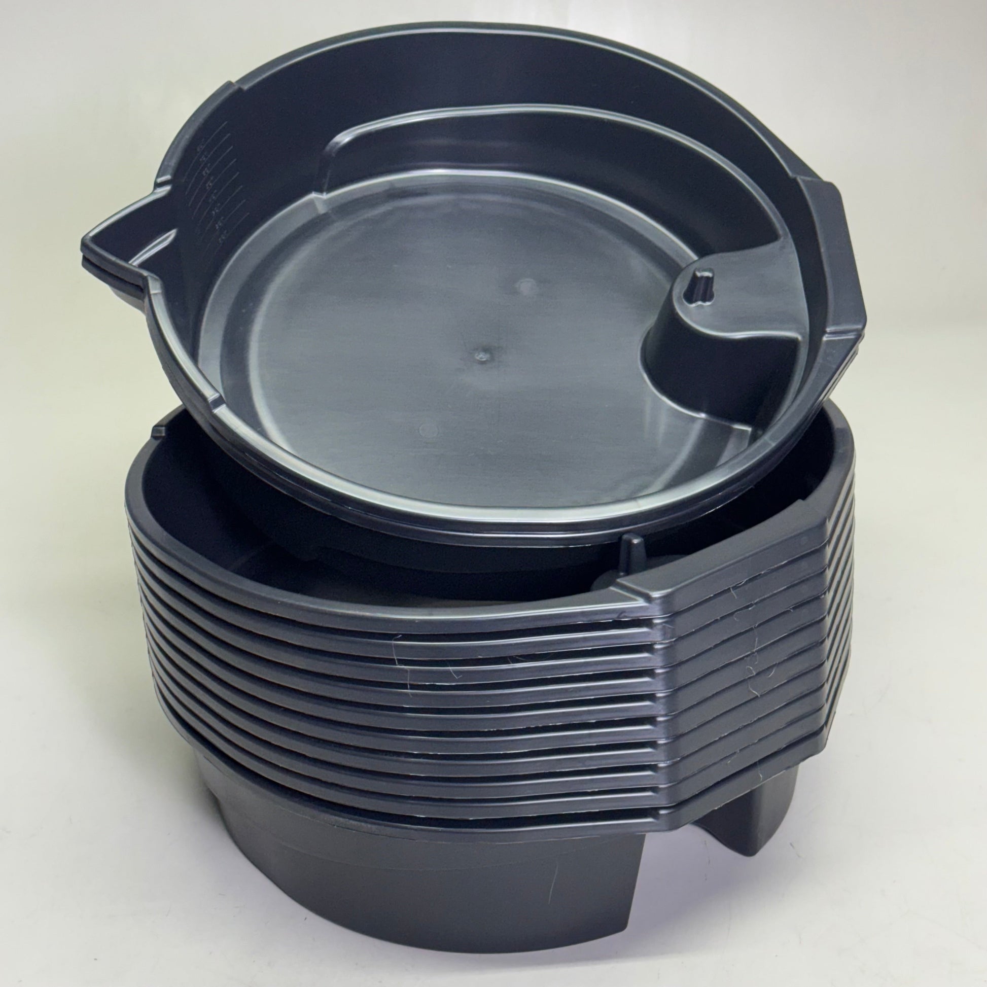 FLOTOOL (12 PACK) 8 Quart Drain Pan Sz 16.5” L x 15” W x 4” H, Black 42108MI PayWut