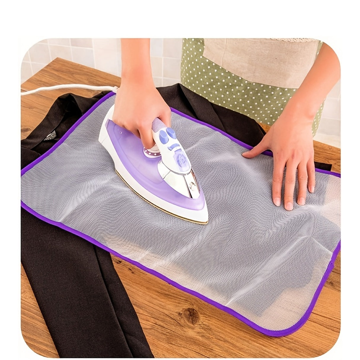 Protective Ironing Cloth High Temperature Board Press Mesh Insulation Pad Guard Protection Clothing Home Accessories Color Random NovaCart