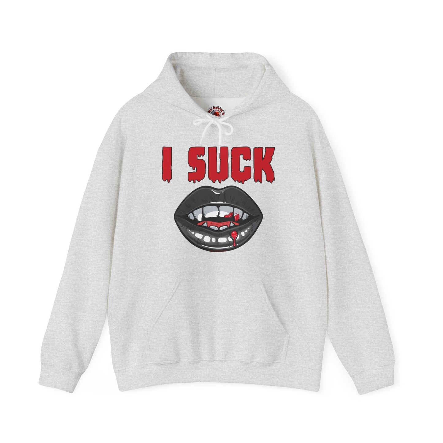I Suck Hooded Sweatshirt The Devil's Pickle