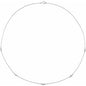 14K White 1/4 CTW Lab-Grown Diamond 5-Station 18" Necklace Ethereal Legacy Boutiques
