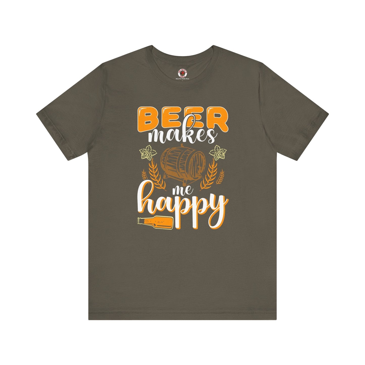 Beer Makes Me Happy T-Shirt The Devil's Pickle