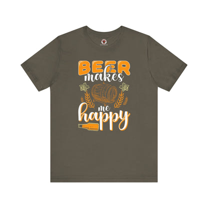 Beer Makes Me Happy T-Shirt The Devil's Pickle