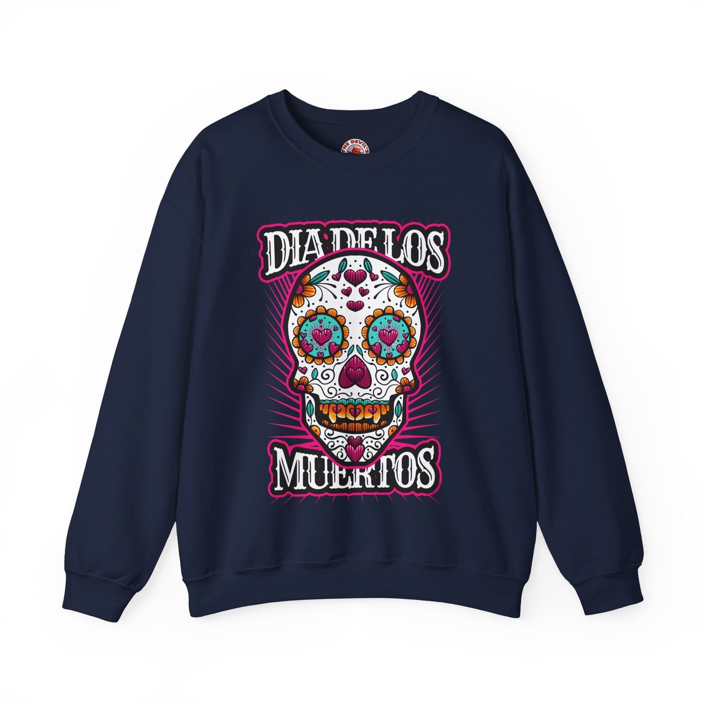 Dia De Los Muertos Skull Crewneck Sweatshirt The Devil's Pickle