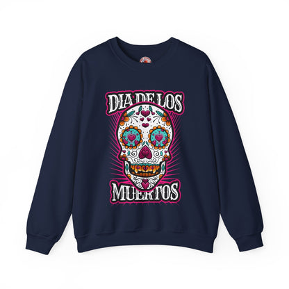 Dia De Los Muertos Skull Crewneck Sweatshirt The Devil's Pickle